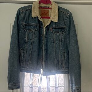 Levi's Classic Blue Jacket with Cream Lining